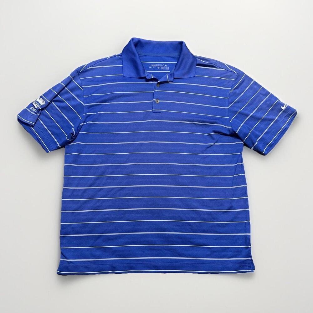 Nike‎ Golf Men's Dri-Fit Short Sleeve Blue Polo Shirt Size Medium